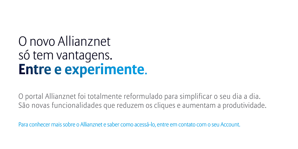 O novo AllianzNet s tem vantagens.